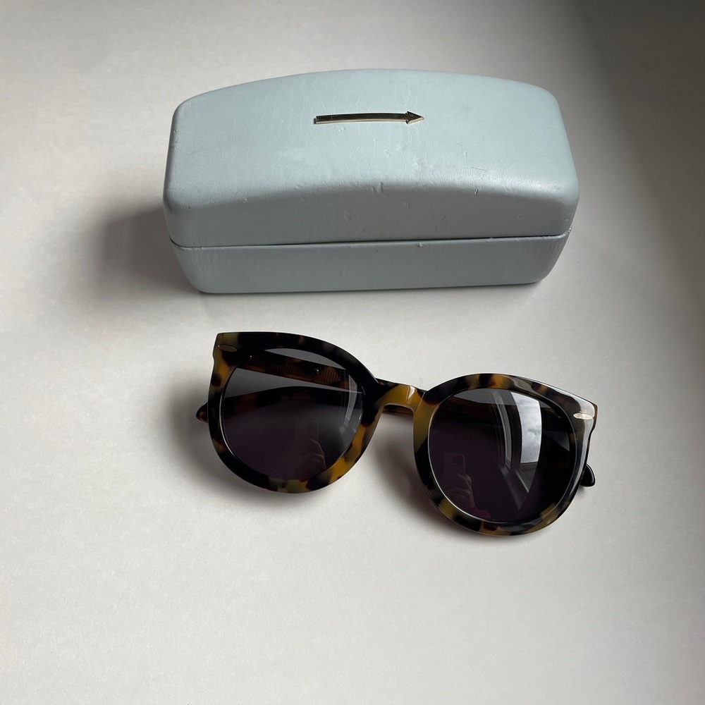Karen Walker Super Duper Tortoise Shell Oversized Sunglasses